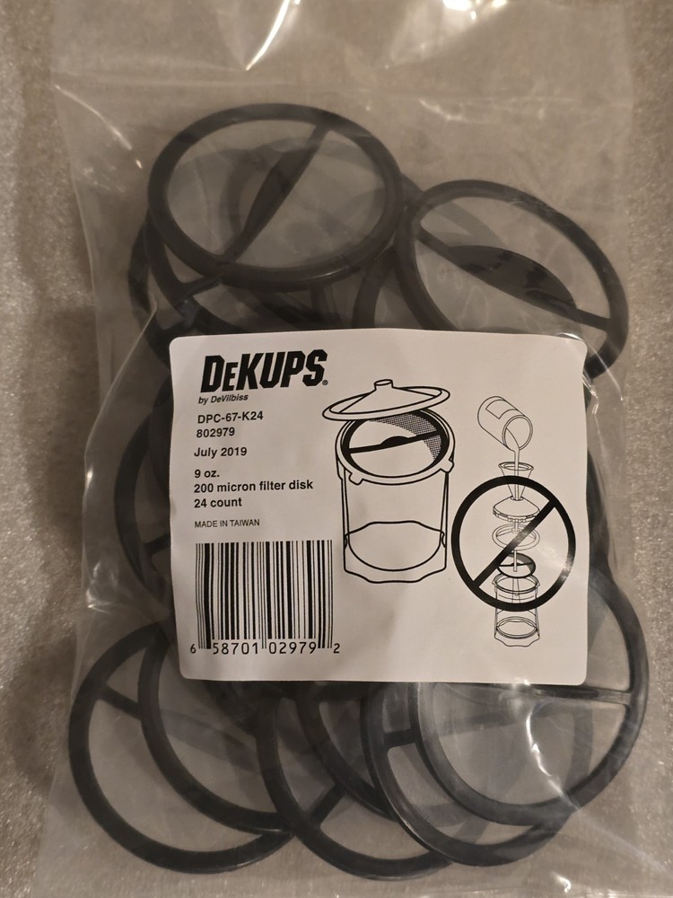 DeKUPS DPC-67-K24 9 oz, 200 Micron Filter Disk, 24 Filter Disks Per Package