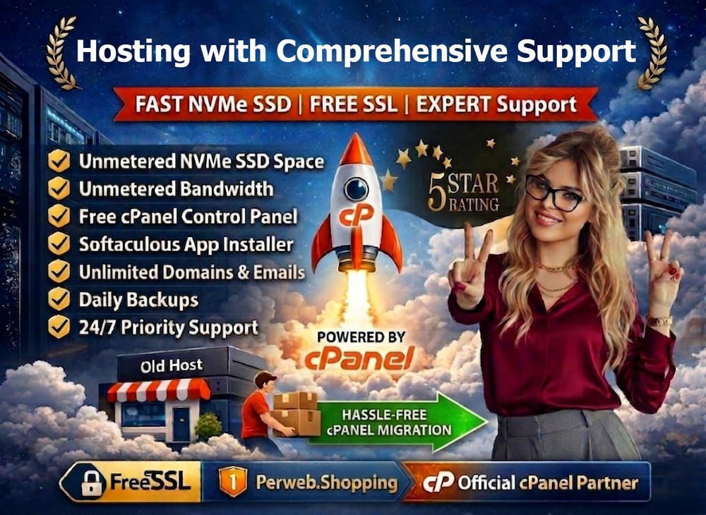 Hosting with Comprehensive Support - 🌟Unlimited SSD, Emails, SSL | $14.99/Year!