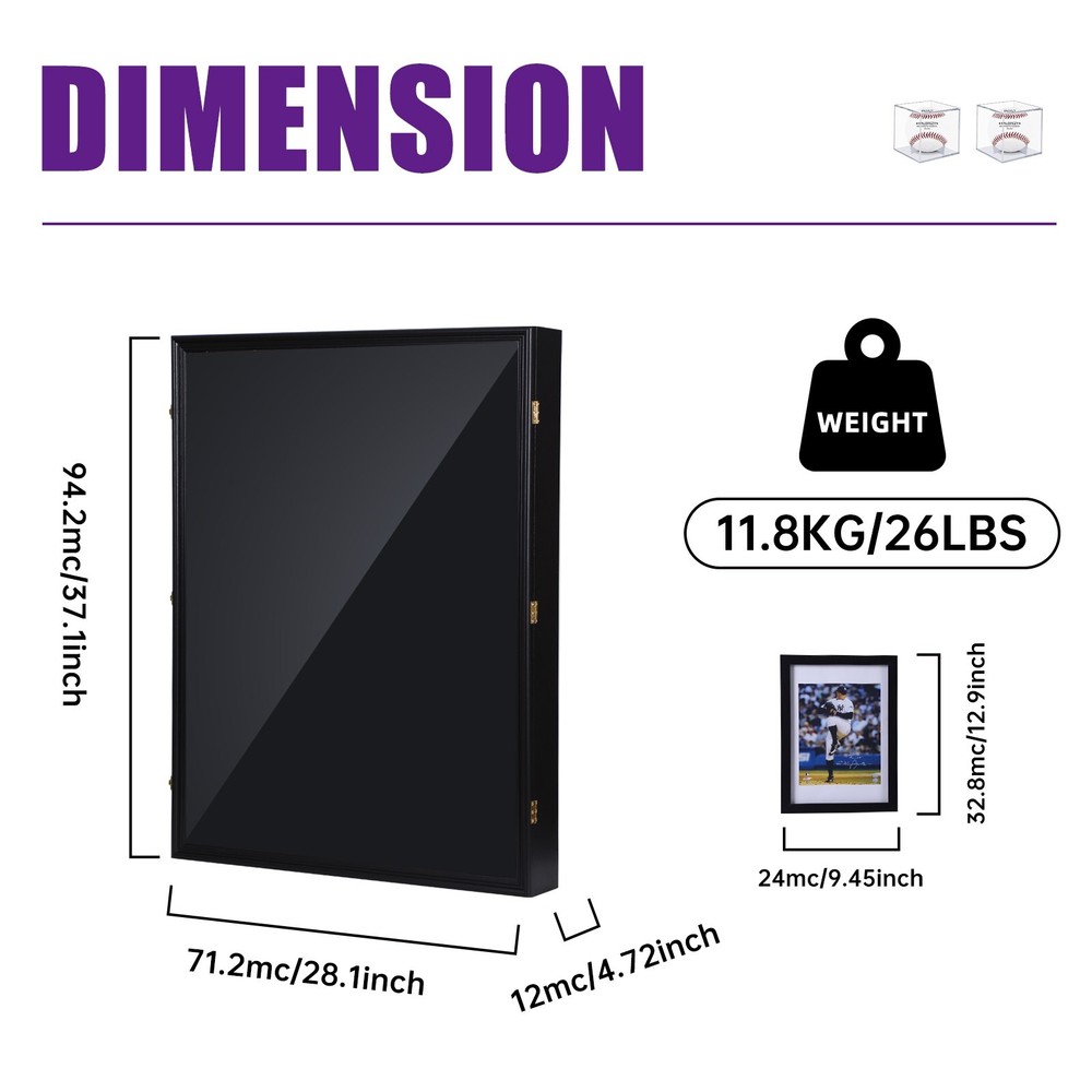XL Jersey Frame Display Case, Jersey Display Case Jersey Shadow Box Display Case