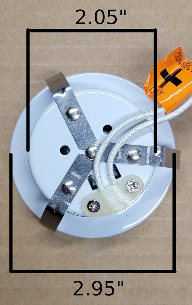 RV 3" Halogen Puck Light Glass Lens 12V Recessed Mount C311310 / F33-9121 NOS