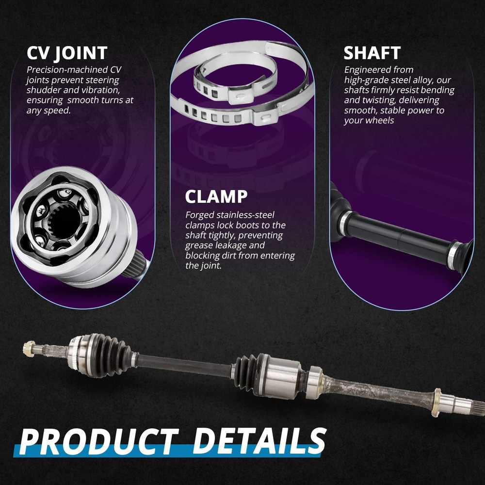 Front Right CV Axle for Toyota Camry 2012 2013 - 2017 with Automatic Trans.