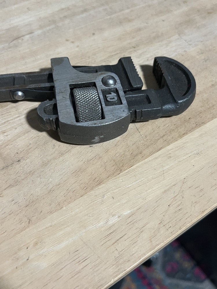 Vintage Herman #10 Adjustable Pipe Wrench