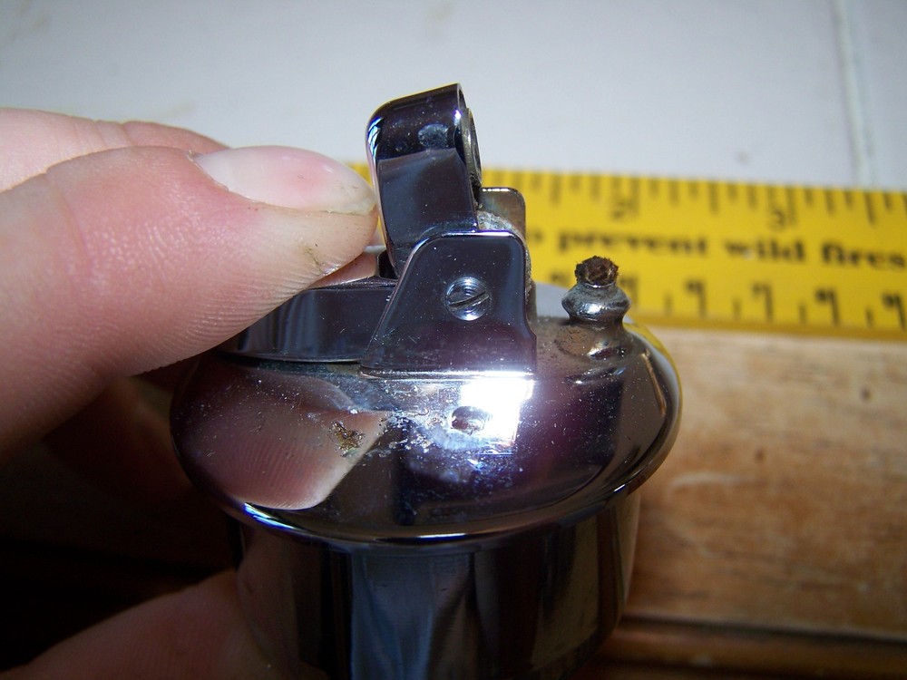 Vintage Ronson Table Cigar Cigarette Lighter chrome