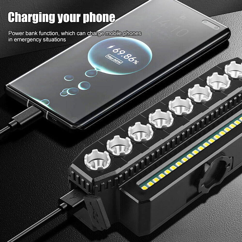 Super Bright Bicycle Front Headlight LED Bike Light USB Rechargeable Waterproof