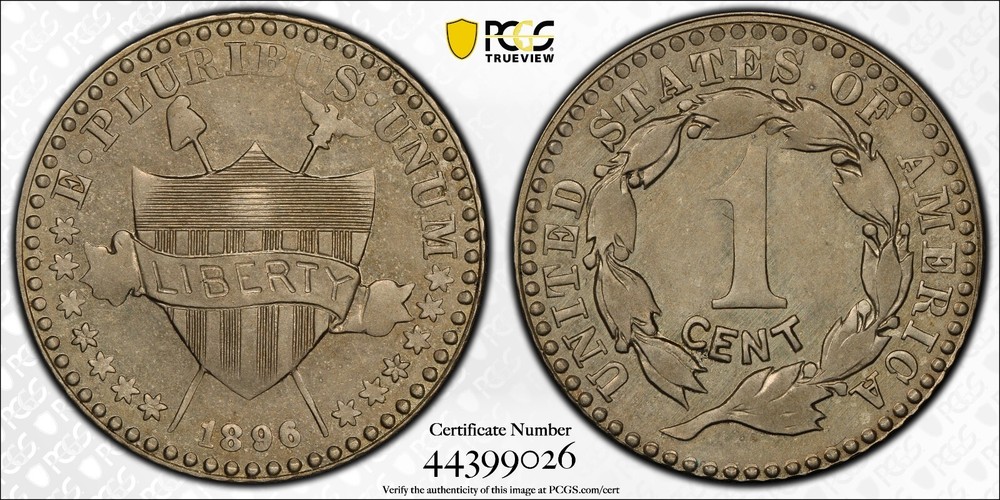 1896 1C Judd-1767 PCGS PR61