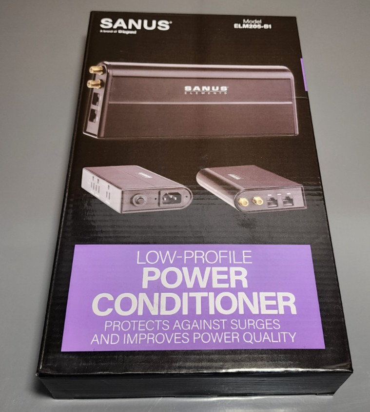 Sanus ELM205-B1 Low Profile Power Conditioner and Surge Protector *PS