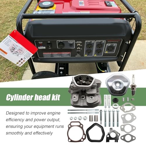 Assembled Cylinder Head Kit, Replacement for Predator 420cc Non Hemi Engine,