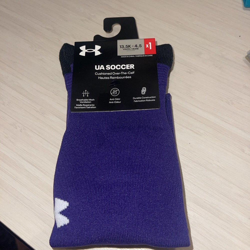 Under Armor Cushioned Soccer Socks Y 13.5-4.5