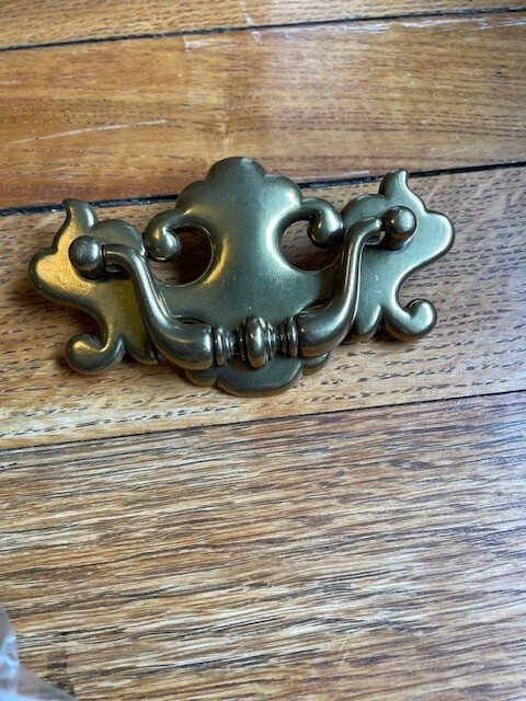 Set of 25 NEW Brass Chippendale Batwing Drawer Hardware Pull 3" center