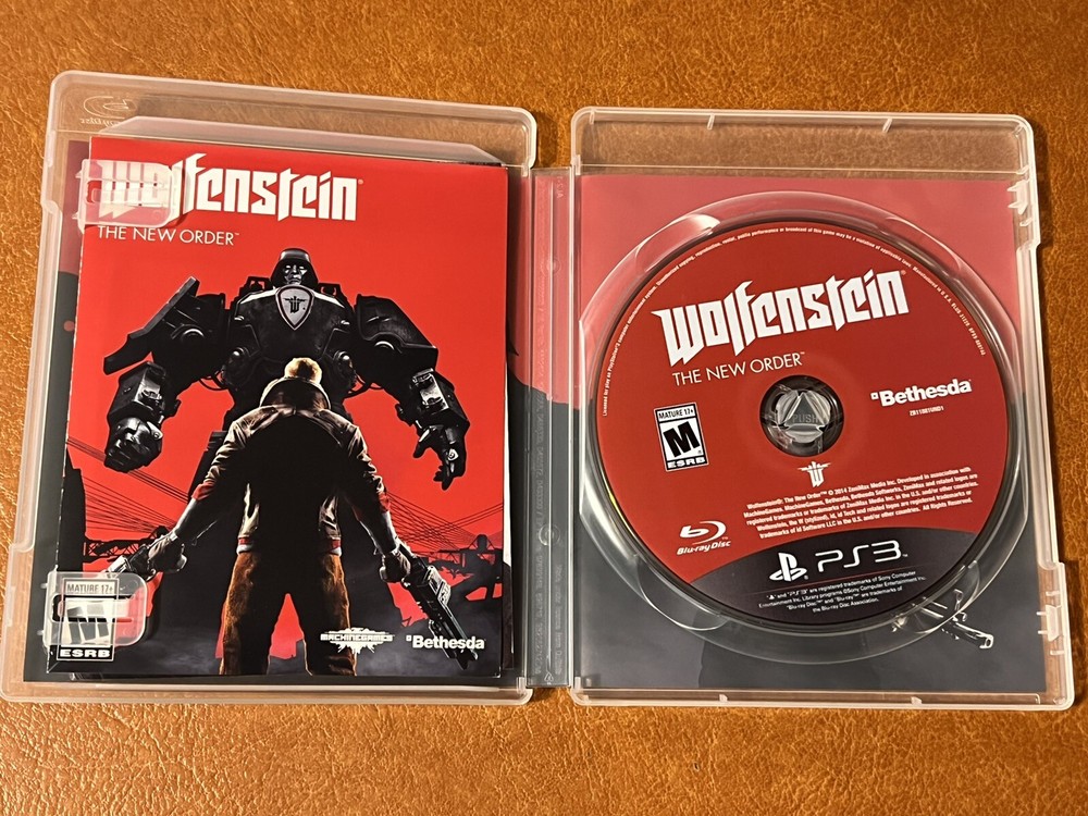PS3 WOLFENSTEIN THE NEW ORDER Tested and Works