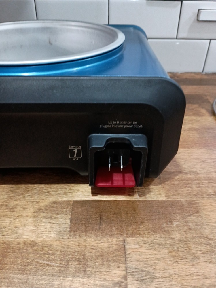 Crock Pot Hook Up 2-Quart Round Slow Cooker Blue SCCPMD2-BL Connectable Tested