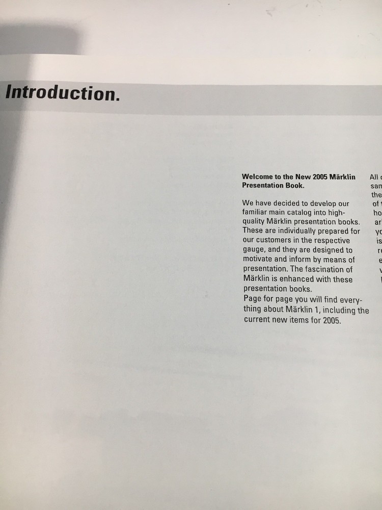 Marklin Presentation Book For 2005 Model Trains