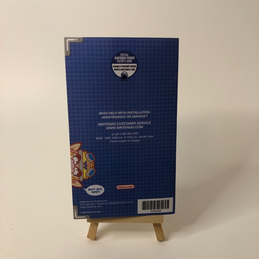 Replacement Manual for WarioWare, Inc. Nintendo GameCube