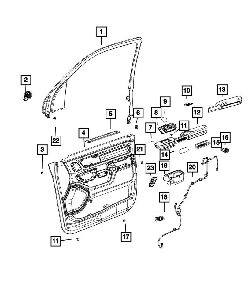 Genuine Mopar Trim Clip 06513757AA
