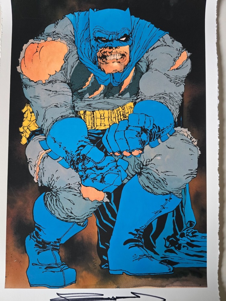 35th ANNIVERSARY BATMAN DARK KNIGHT RETURNS GICLEE ROBIN SIGNED FRANK MILLER COA