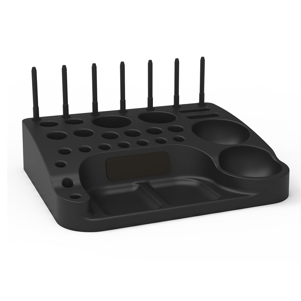ABS Fly Tying Tool Caddy Desktop Organizer Magnet Spool Stand Tray Station