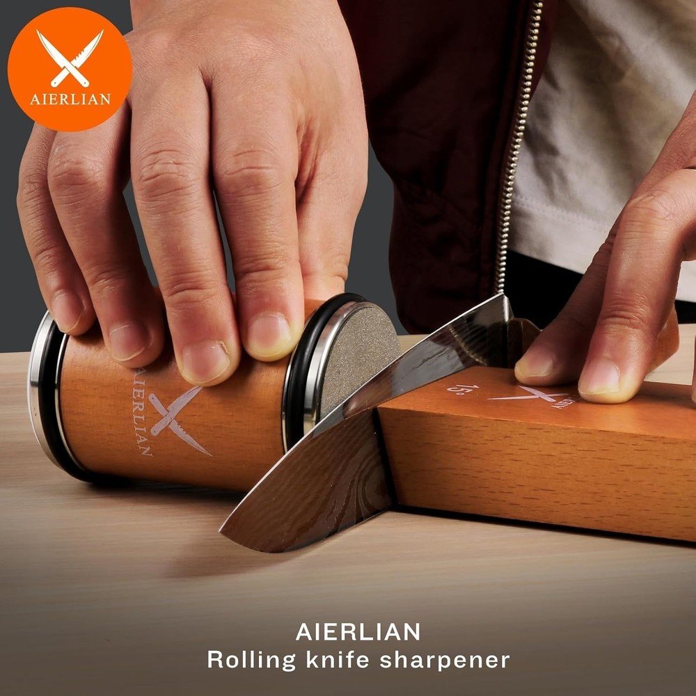 Knife Sharpener Professional Ceramic Diamond Steel Sharpening