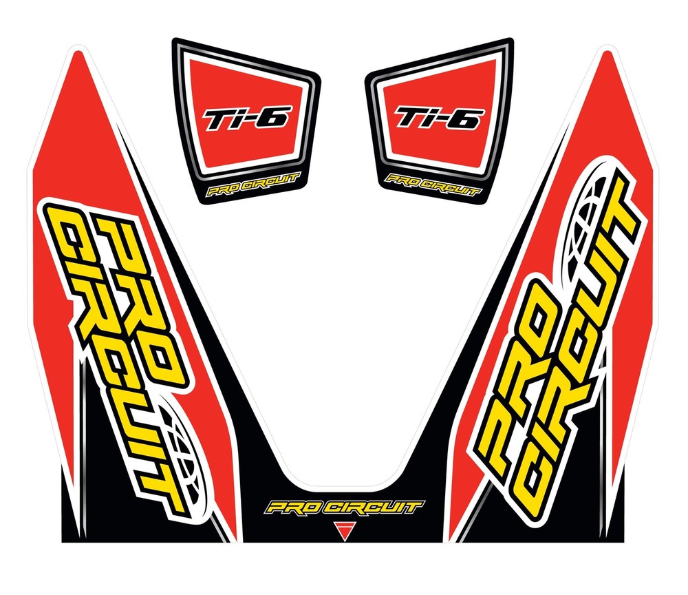 Pro Circuit DC14TI6 Muffler Sticker Kit