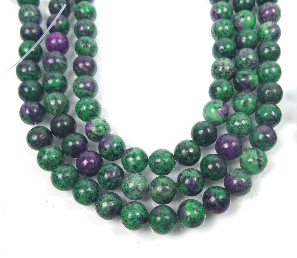 10mm Ruby Zoisite Round Beads (19)