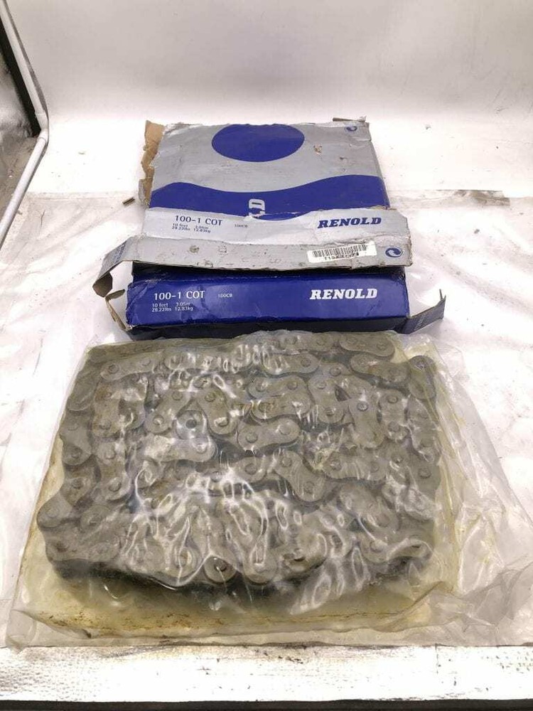 Renold 100-1 COT 10ft Cottered Roller Chain 1-1/4" Pitch 100CB -NIB