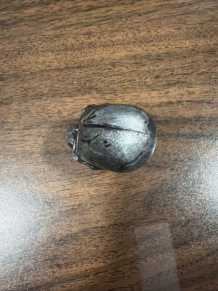 Silver Plastic Skull 1.5” X 1.5” X 1.5”