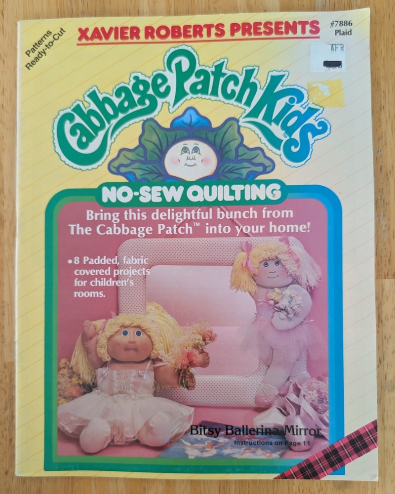 Cabbage Patch Kids No Sew Quilt Pattern Booklet Vintage