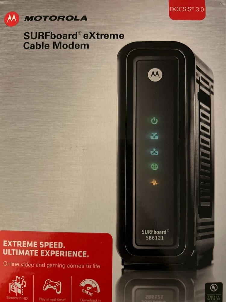 Motorola Surfboard eXtreme Cable Modem SB6121 DOCSIS 3.0 Open Box