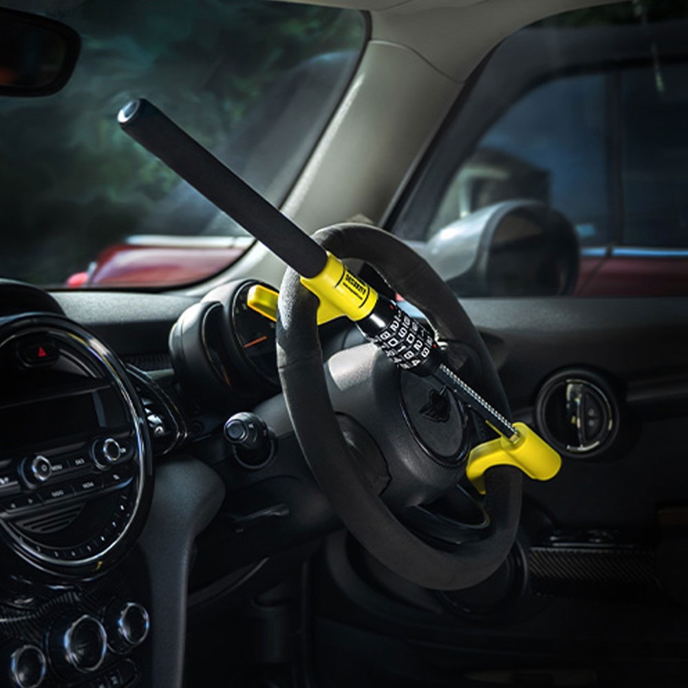 Premium Keyless Steering Wheel Lock For Seat High Security Anti Theft