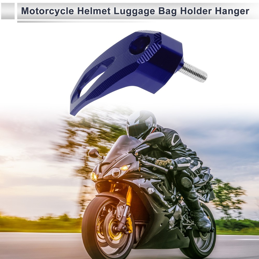 For motorcycle rectangular hook with screw 1 set blue