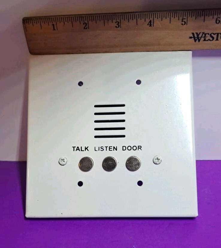 Intercom Apartment Station, Heavy Duty, White, Surface Mount Face...