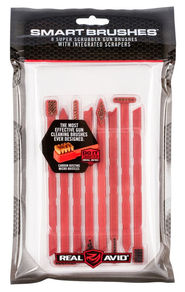 Real Avid AVSB01 Smart Brush Multi-Caliber Universal Firearm Plastic 5.50" Long