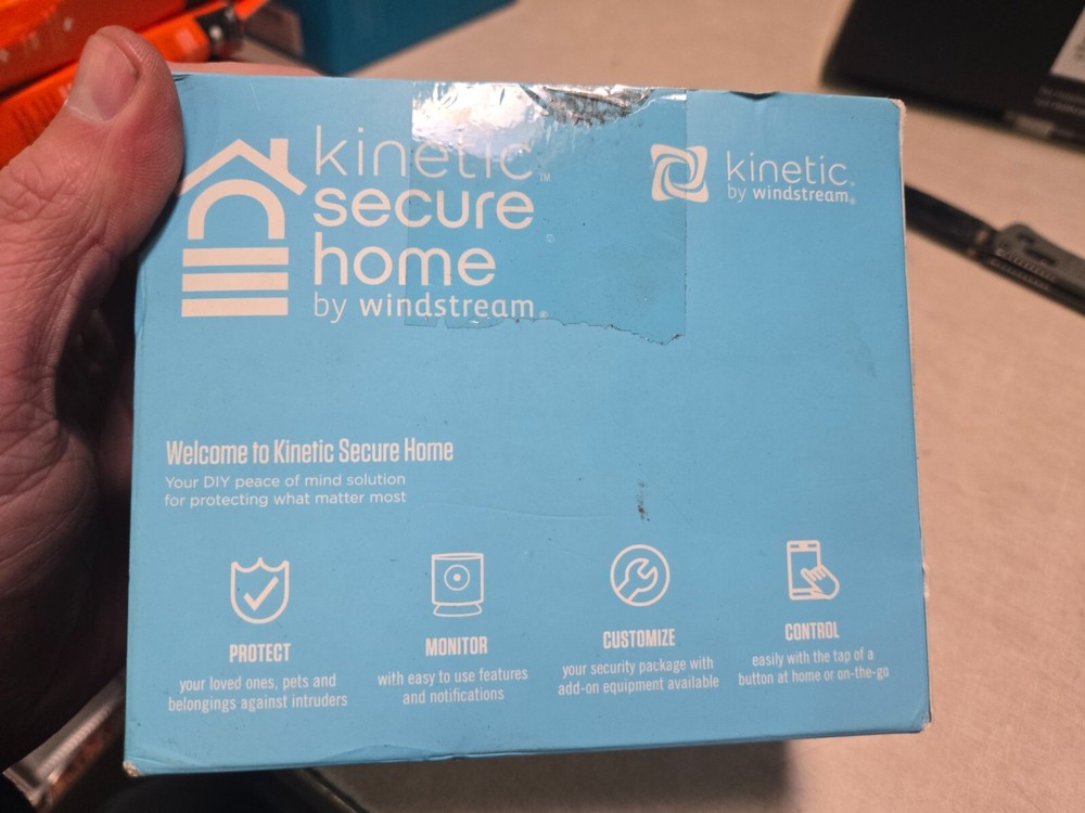 Kinetic Secure Home Security Cameras New Open Box