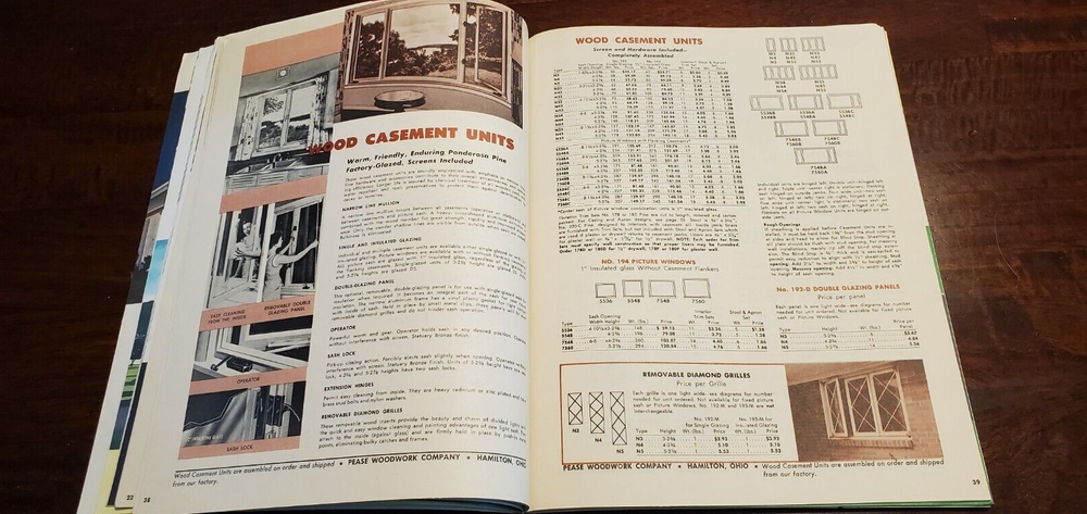 1960 Pease Pricer Catalog House Floorplans With Interior & Exterior Pricing