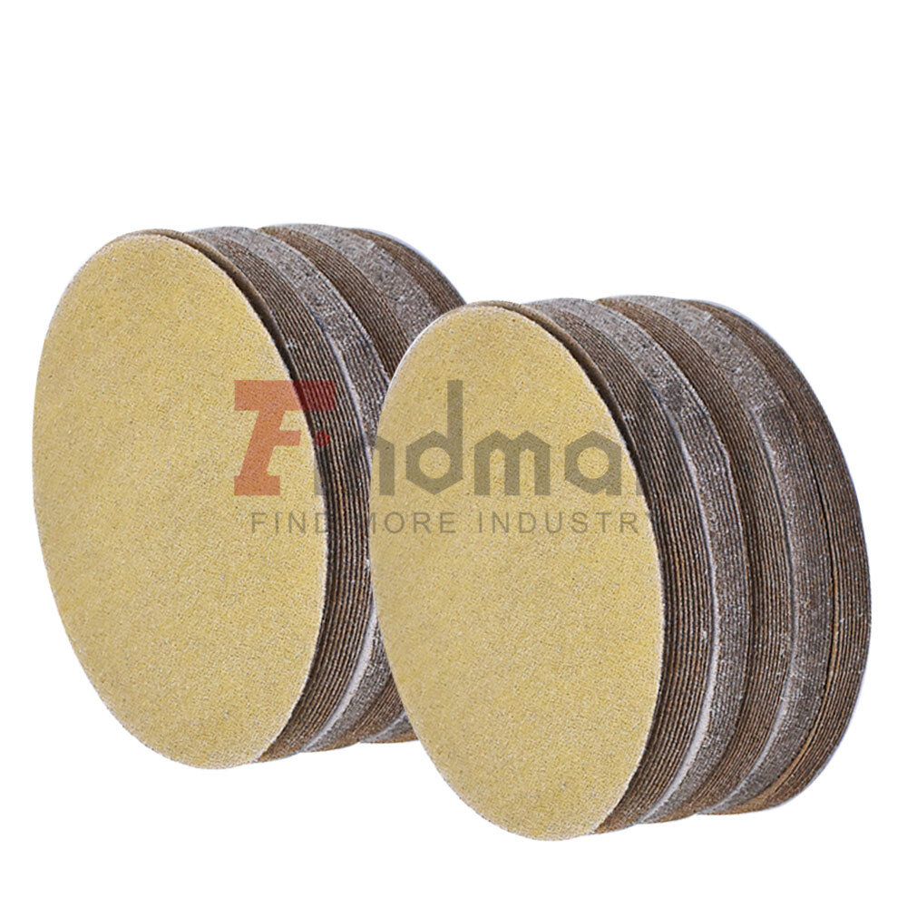 5Inch NO-Hole Sanding Disc Flocking Sandpaper Hook Loop Grit 120 US 100Piece