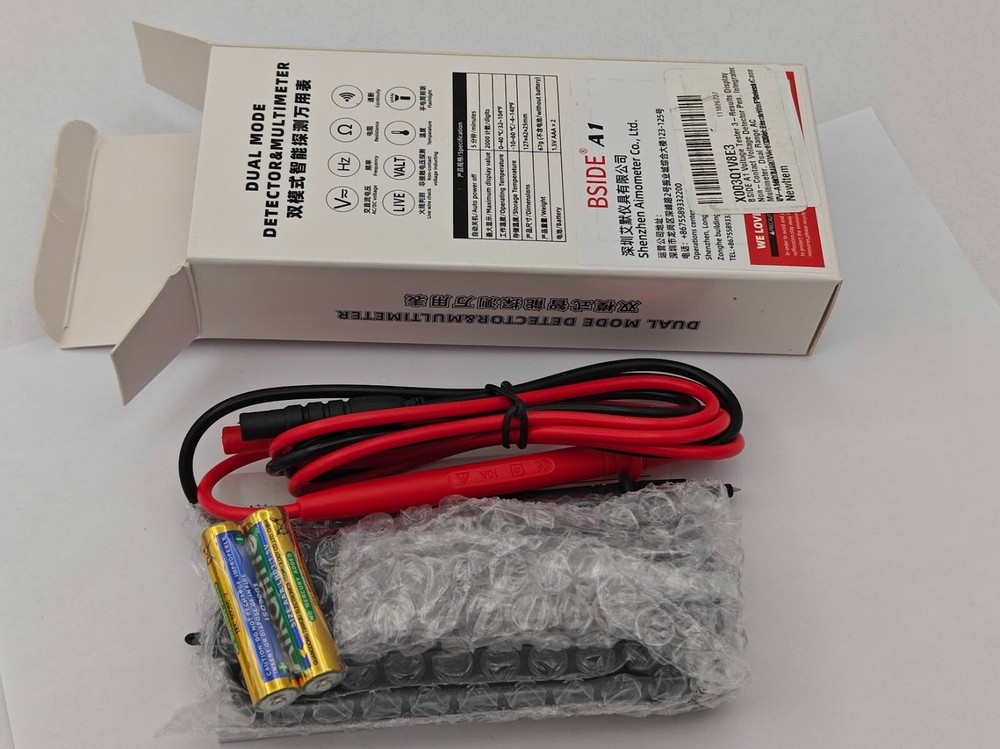 BSIDE A1 Voltage Tester Pen Multimeter 3-Results Breakpoint Electronic NEW