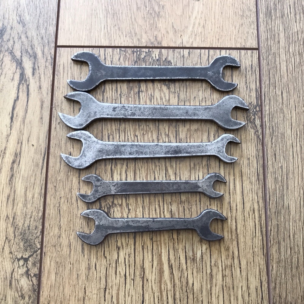 5 Vintage Flat Plate Classic Car Tool Kit Spanner’s AF.