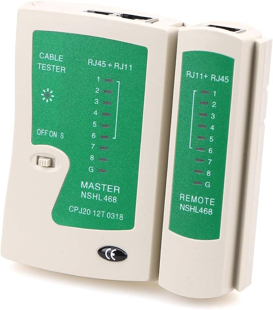 RJ45 and RJ11 Network Cable Tester Network Testing Unit