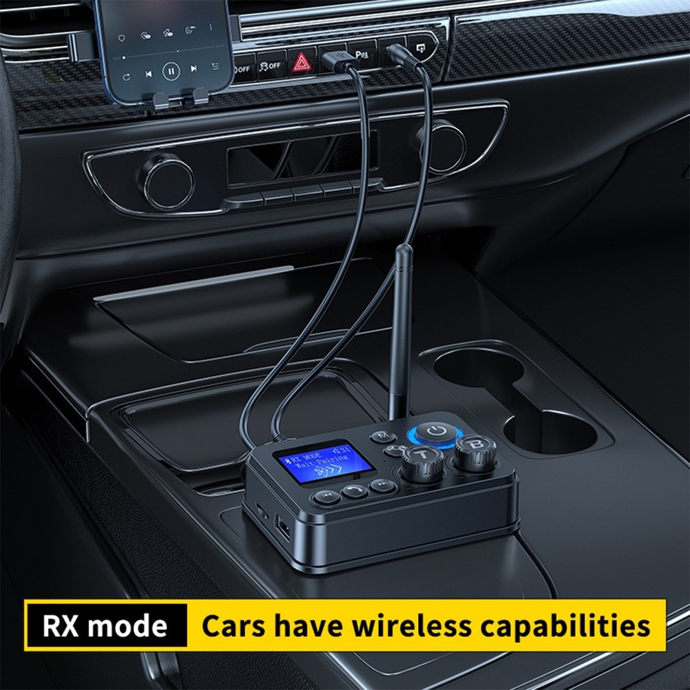 Bluetooth 5.4 Transmitter Receiver Long Range For TV Home Stereo Audio Adapter