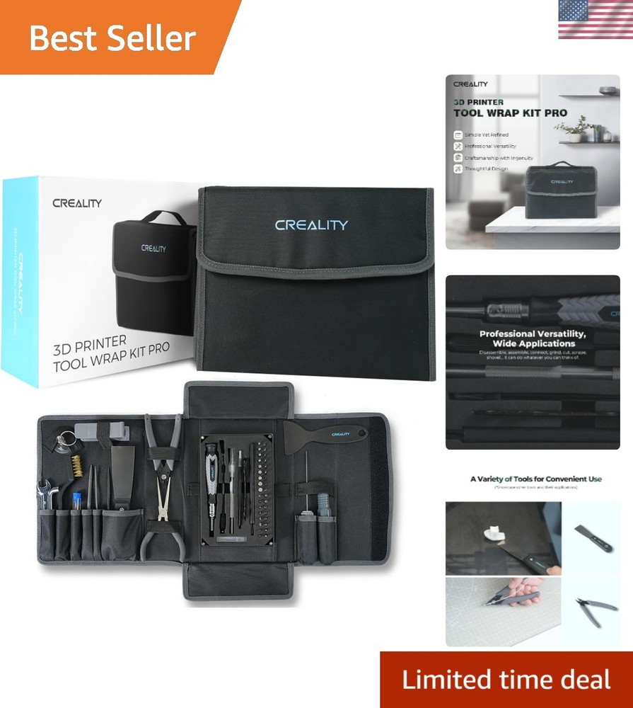 Pro 3D Printer Tool Kit: 74 Pcs Assembly, Removal & Filament Cutting Essentials