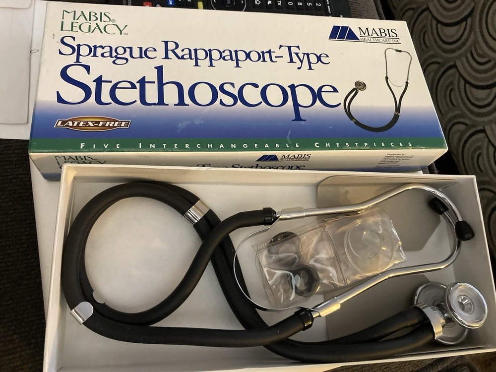 Mavis Legacy Stethoscope Sprague, Rappaport, 5 Interchangeable Pieces! Look!
