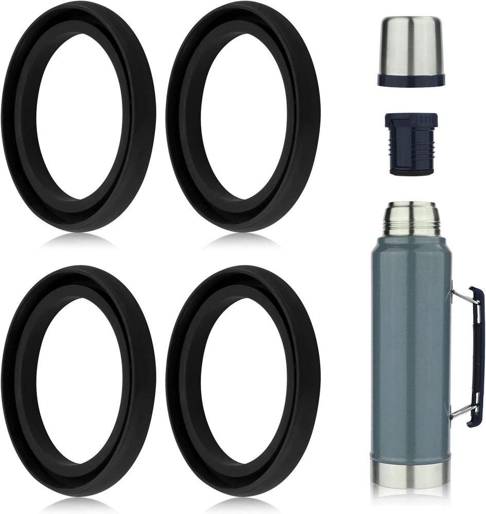 4pcs Silicone Replacement Gaskets Classic for Stanley, Seal Compatible With 20 2