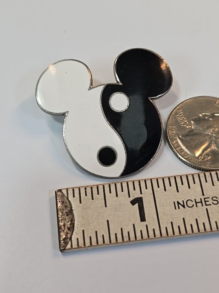 Mickey Mouse Lapel Pin Yin Yang