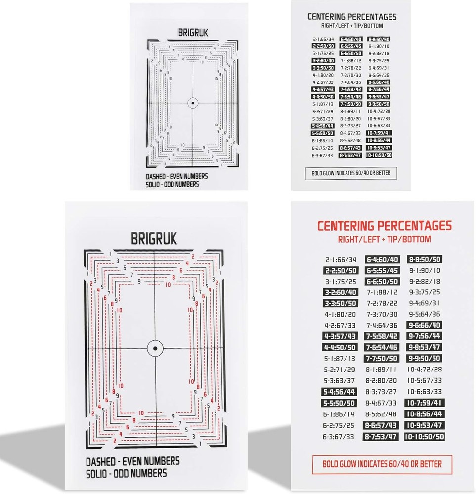The Center Tool Card Grading - Centering New 2022 Includes 2X