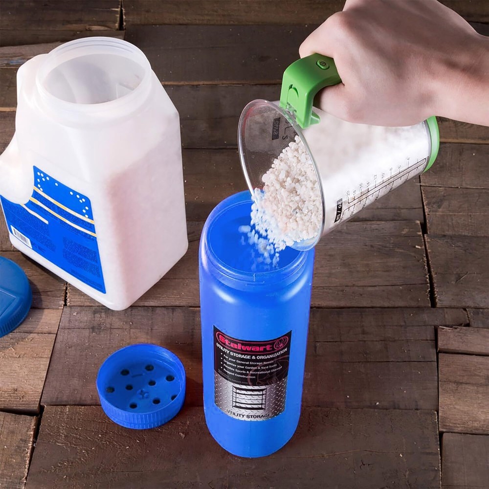 Handheld Spreader, Salt and Seed Spreader, Also for Fertilizer, Deicing/Ice M...