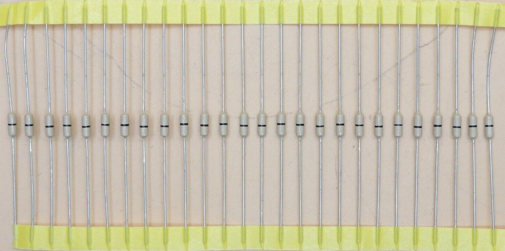 Zero Ohm Resistor 0 Ohm 1/4W Axial (Qty 25)