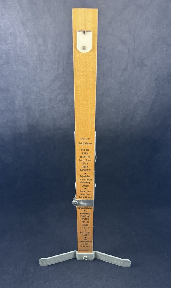 Vintage Pin-It Adjustable Skirt Marker Hem Sewing Pattern Tool Dressmaker Tailor