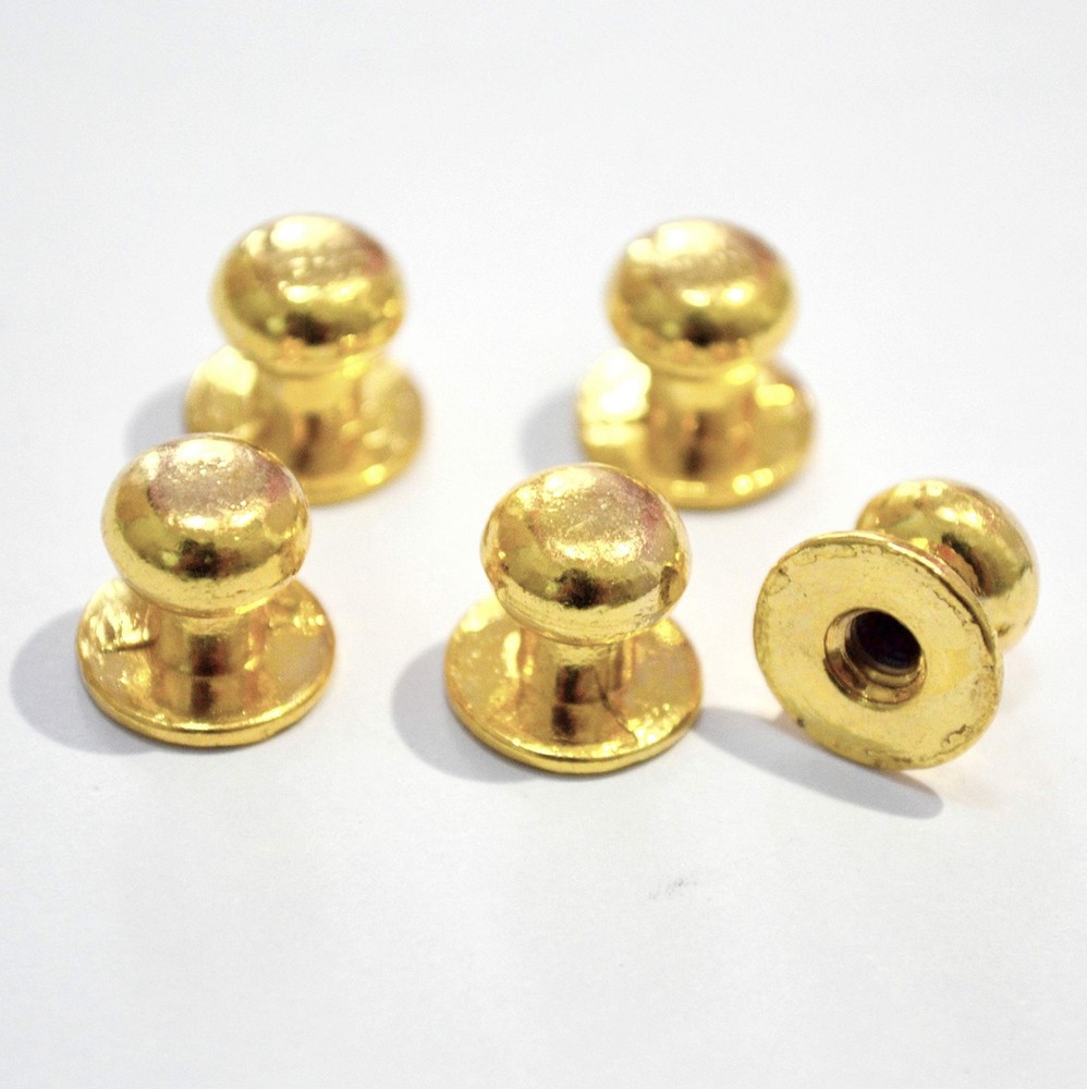 10 PCS Mini Round Head Knobs Handles Pulls Vintage Antique Bronze Drawer Hard...