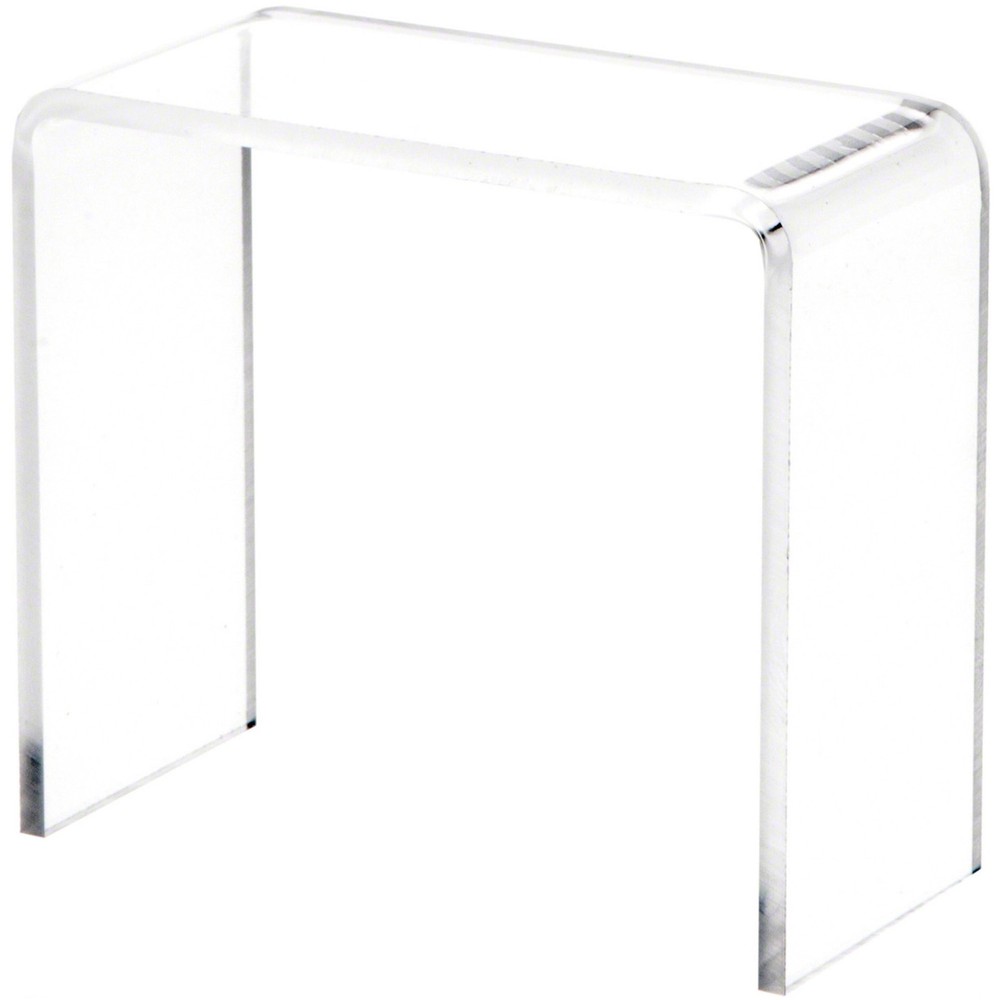 Plymor Clear Acrylic Vertical Rectangular Display Riser, 3" H x 3" W x 1.5" D