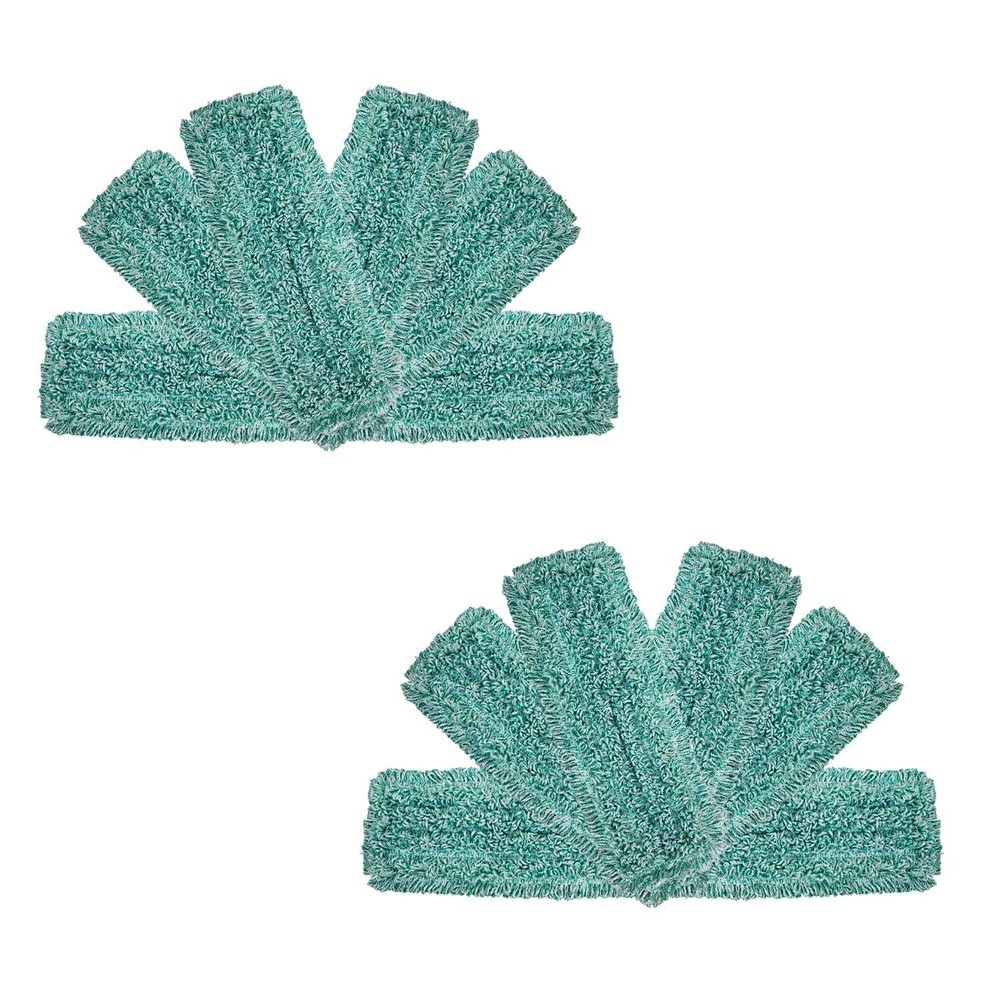 Wet & Dry Floor Mop Pad Reflls - 18" (12/Pack), Colors, Microfiber, Reuseable