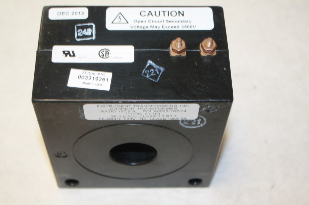 INSTRUMENT TRANSFORMERS 80022-162-04 CURRENT TRANSFORMER